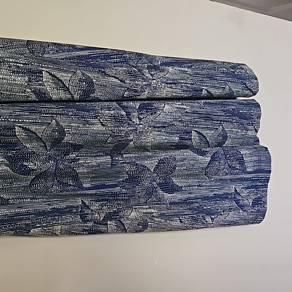 Columbia PFG Angler Dress Halter Smocked Blue & Yellow Floral, Medium EUC - Picture 9 of 14